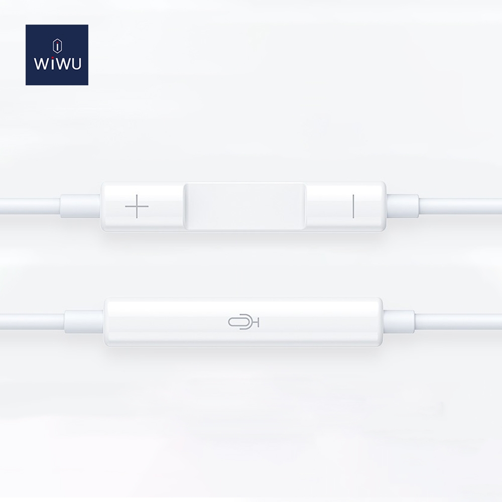 Tai Nghe Iphone Wiwu Earbubs 302 Có Micro Đàm Thoại Tích Hợp Trên Dây, Chất Lượng Âm Thanh Cực Chuẩn - Hàng Chính Hãng