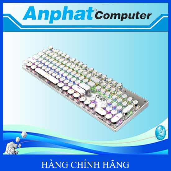Bàn Phím Cơ T-WOLF T75 ( Trắng/Đen/Hồng) USB- Hàng Chính Hãng