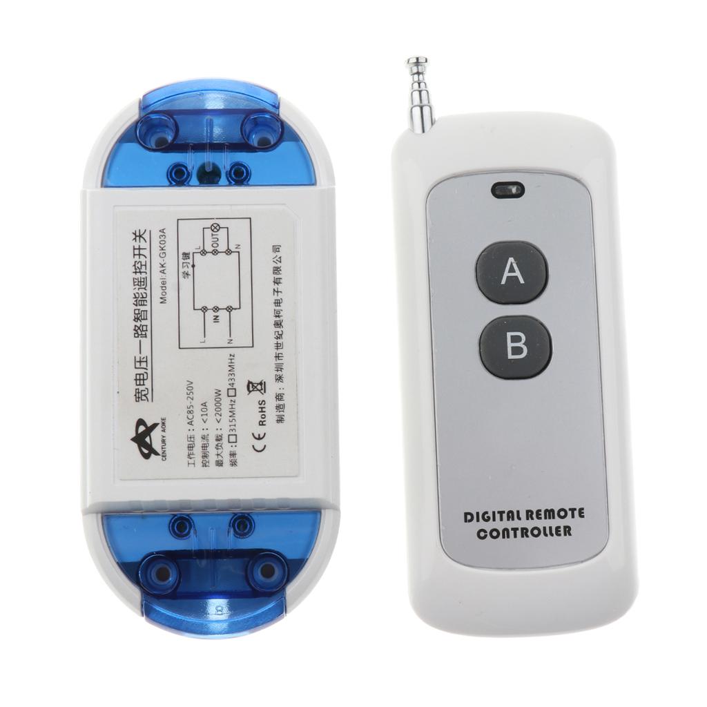 433Mhz DC 15-120V Wireless RF Remote Control Relay Switch Transmitter Lock