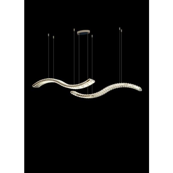 Đèn thả bàn ăn phale dài tiêu chuẩn luxury K9.Bảo hành 24 tháng, đèn decor hiện đại