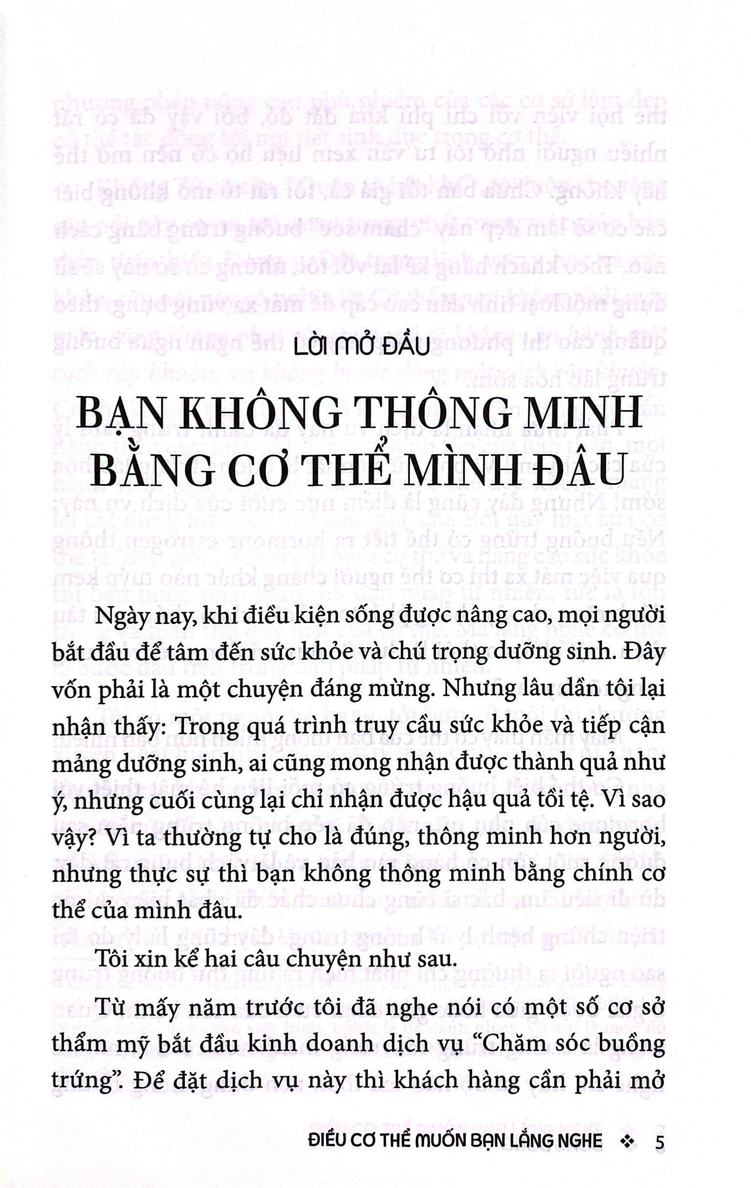 Điều Cơ Thể Muốn Bạn Lắng Nghe
