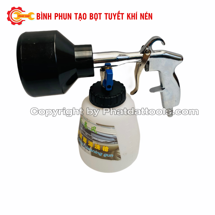 Bình phun tạo bọt tuyết dùng khí nén 1000ml - Đầu đen