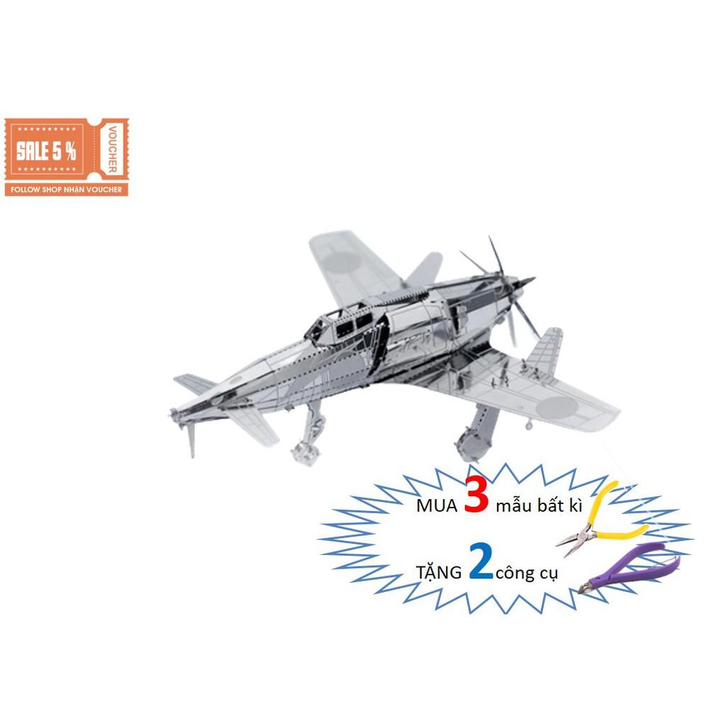 Mô Hình Lắp Ráp 3d Máy bay Tiêm Kích Kyushu J7W Shinden - Nhật