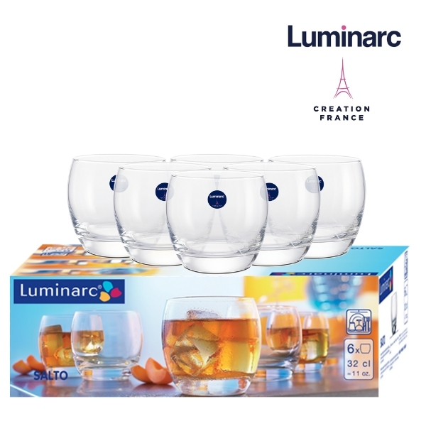 Bộ 6 ly thủy tinh thấp Luminarc Salto 320ml  -LUSAG2562