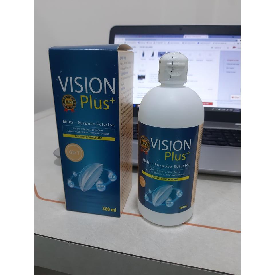 Dung Dịch Ngâm Kính Áp Tròng Vision Plus + loại 360ml