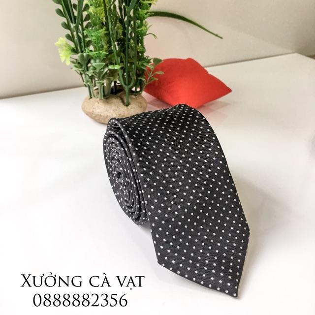 Cà vạt chấm bi hàn quốc bản 5cm