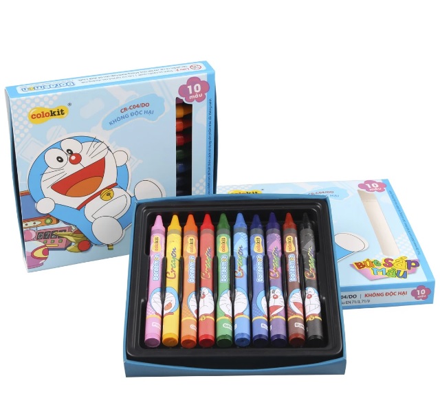 Sáp 10 màu Colokit Doraemon CR-C04/DO