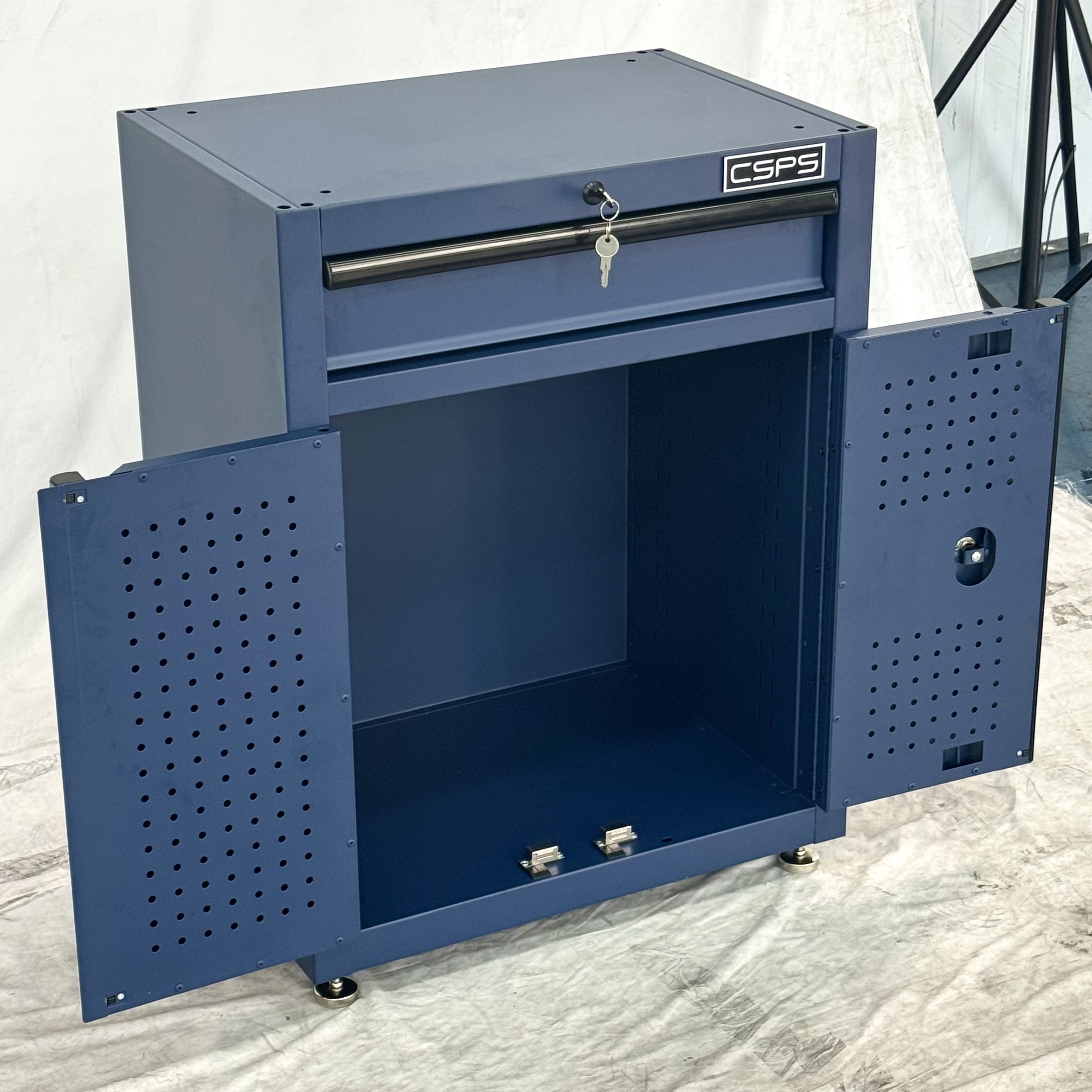 Tủ Dụng Cụ CSPS 61cm - 01 Hộc Kéo Màu Xanh Dương Chân Tăng Chỉnh