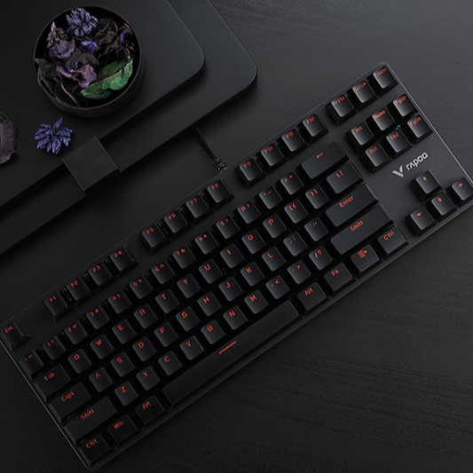 Bàn Phím Cơ Có Dây Gaming Rapoo V500 Alloy - Hàng Chính Hãng