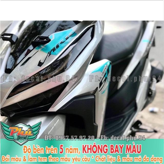 Tem rời Vario crom xanh ngọc -1