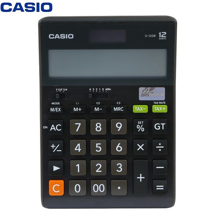 Máy tính Casio D-120F, Bảo hành 7 năm - Hàng chính hãng Bitex