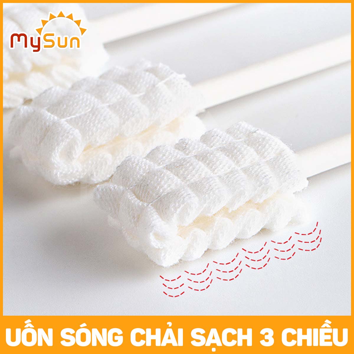 Vệ sinh rưa lưỡi răng miệng cho bé sơ sinh bằng que gạc tăm 100% bông cotton MySun