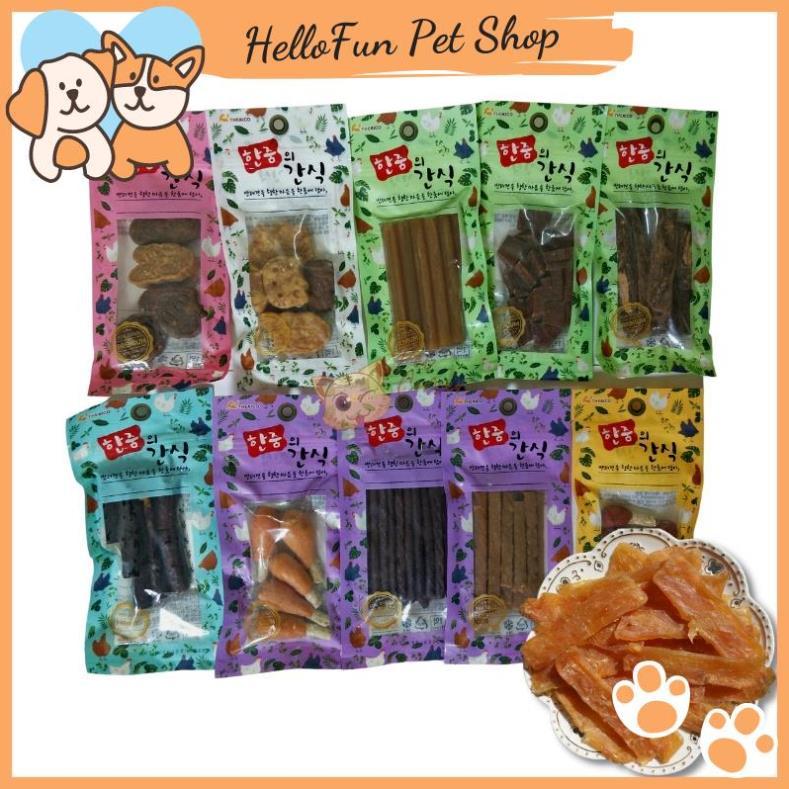 Bánh thưởng cao cấp The Kico cho chó mèo gói 100g (Snack cho thú cưng Lucky Bites nhiều vị