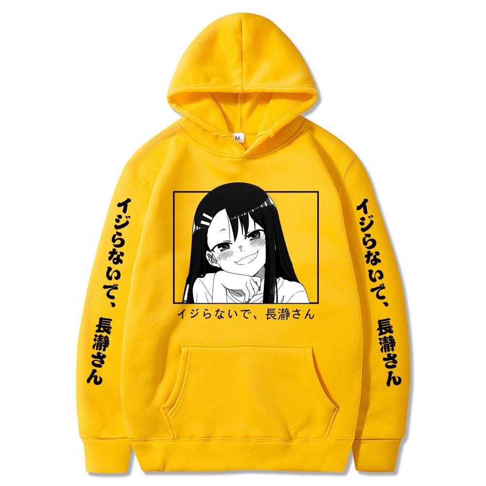 Áo Hoodie Tay Dài In Chữ Hot Don't Toy With Me, Miss Nagatoro Harajuku Cho Nam Và Nữ