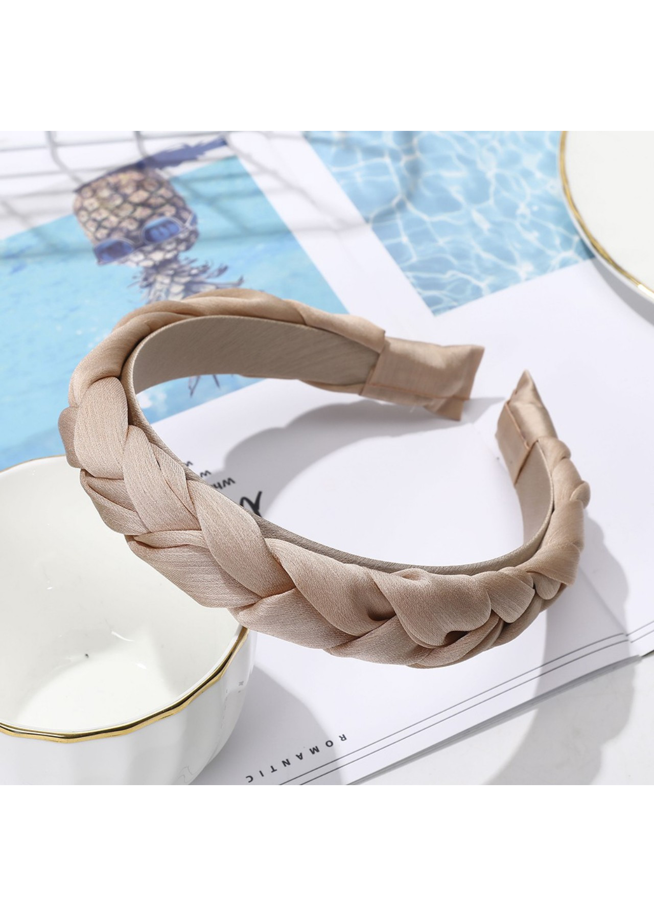 Băng đô thời trang. Vải thắt bím.17.01