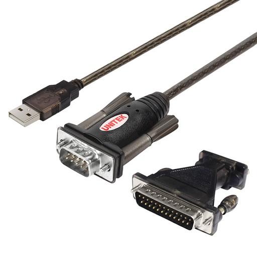 Cáp USB 2.0 To COM 9+đổi Com 25 Unitek  - HÀNG CHÍNH HÃNG