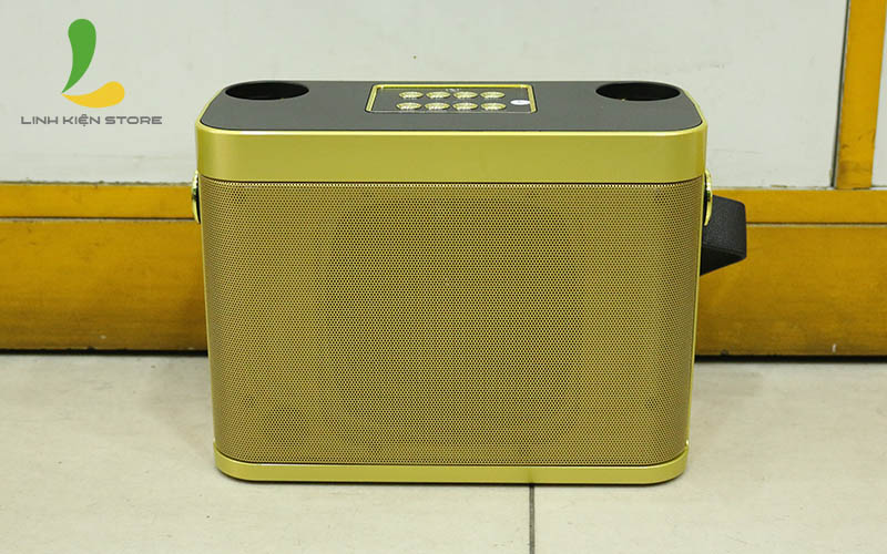 Loa Bluetooth Karaoke YS219 - Loa di động chất liệu nhựa cứng tặng kèm bộ đôi micro không dây nhẹ hơi có chức năng thay đổi giọng nói