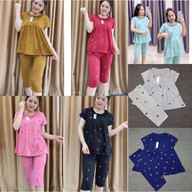 Bộ lửng cotton mặc bầu và sinh
