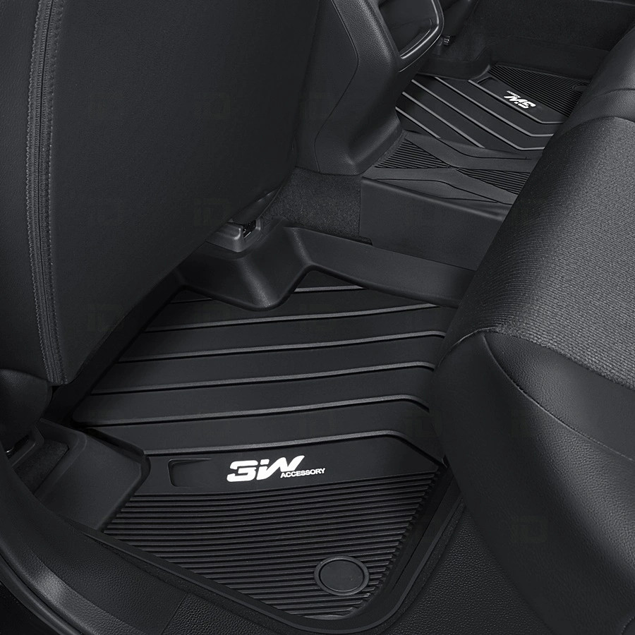 Thảm lót sàn xe ô tô BMW 1 series 2016-2020 nhãn hiệu Macsim 3W ( 4 tấm lót chân )- chất liệu nhựa TPE đúc khuôn cao cấp - màu đen