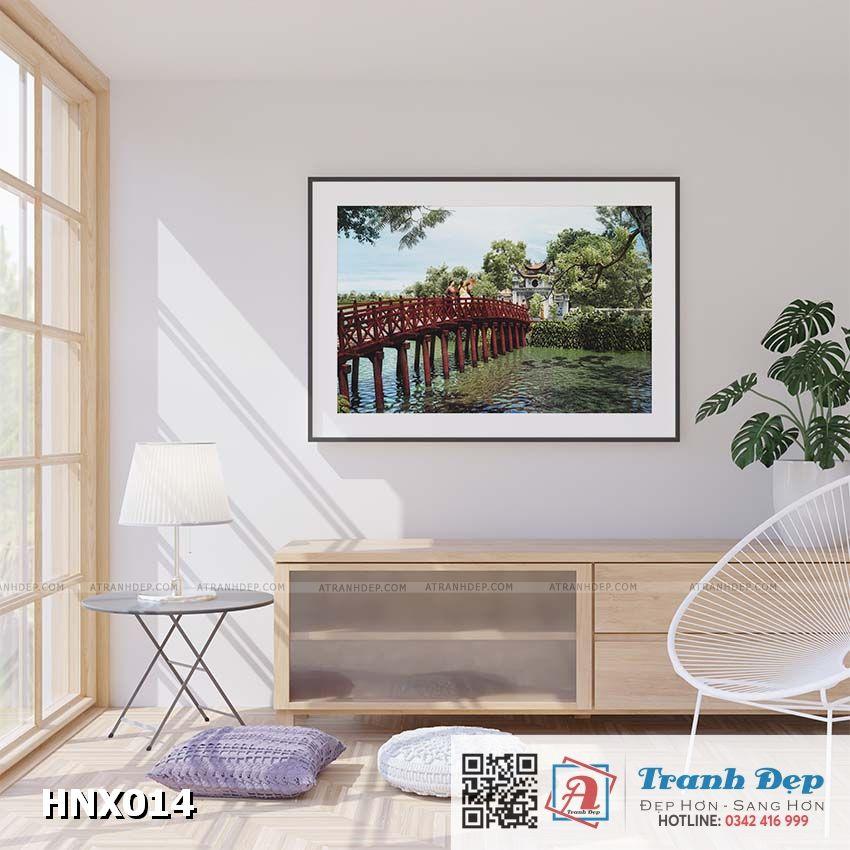 Tranh trang trí siêu nhẹ phong cảnh Hà Nội xưa - HNX014