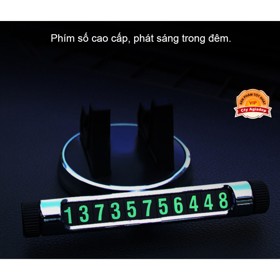 Bảng Số + Giá đỡ đt xe hơi oto xoay 360 loại xịn AGD (MÀU ĐEN)