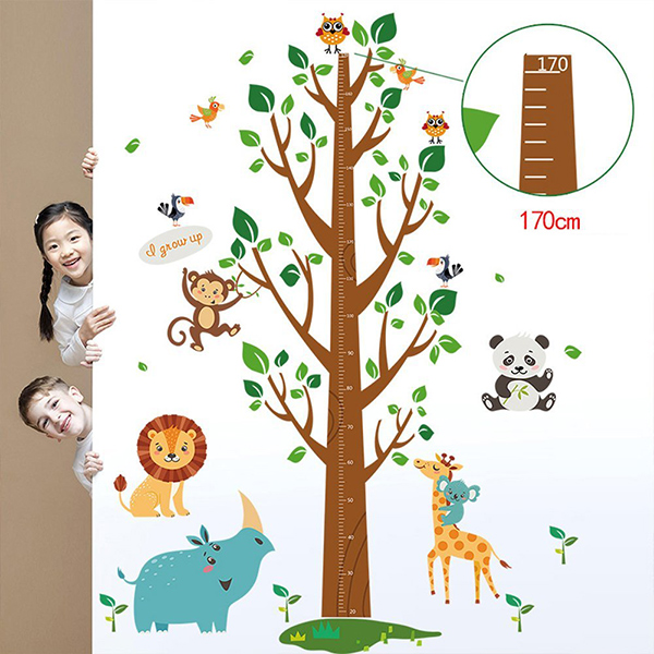 Decal Dán Tường Thước Đo Cây Binbin TD21