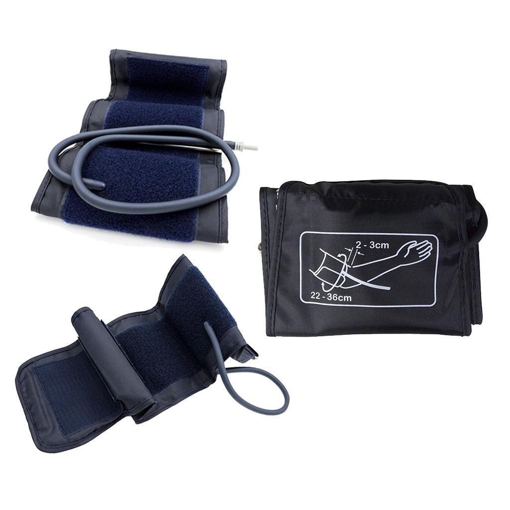 2Pcs Blood Pressure Cuff Arm Sphygmomanometer Oxford Nylon Sleeve 22-36cm