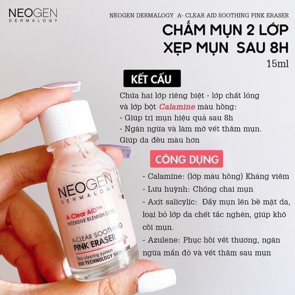 Dung Dịch Chấm Mụn Neogen Dermalogy A-Clear Soothing Pink Eraser