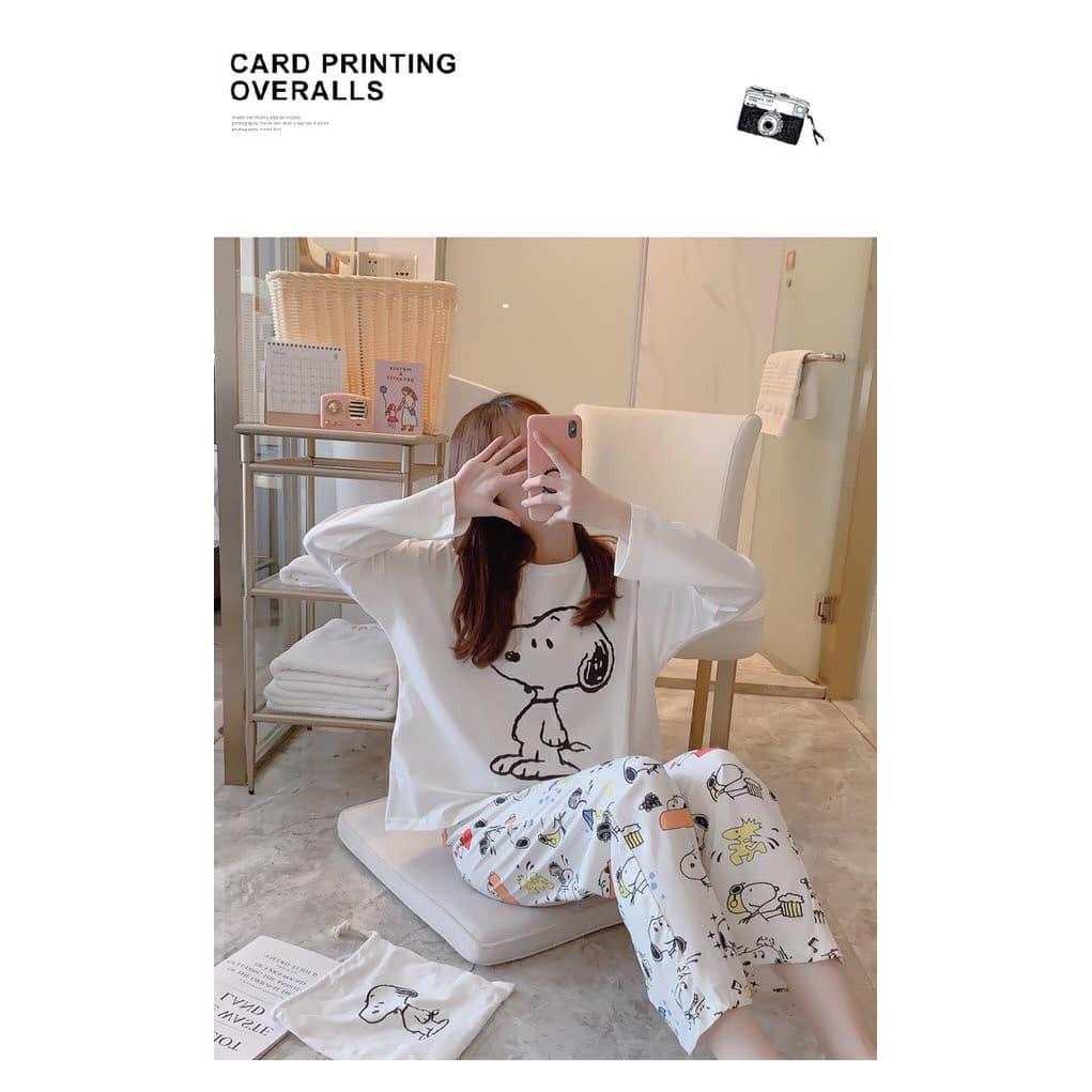 BỘ MẶC NHÀ NỮ DÀI CHẤT COTTON TÀU ĐẸP