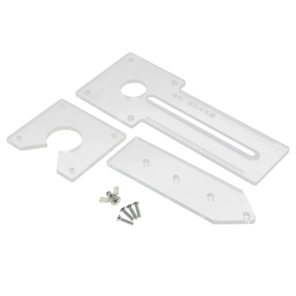 Transparent Guitar Auxiliary Template for Guitar Soundhole Making Production