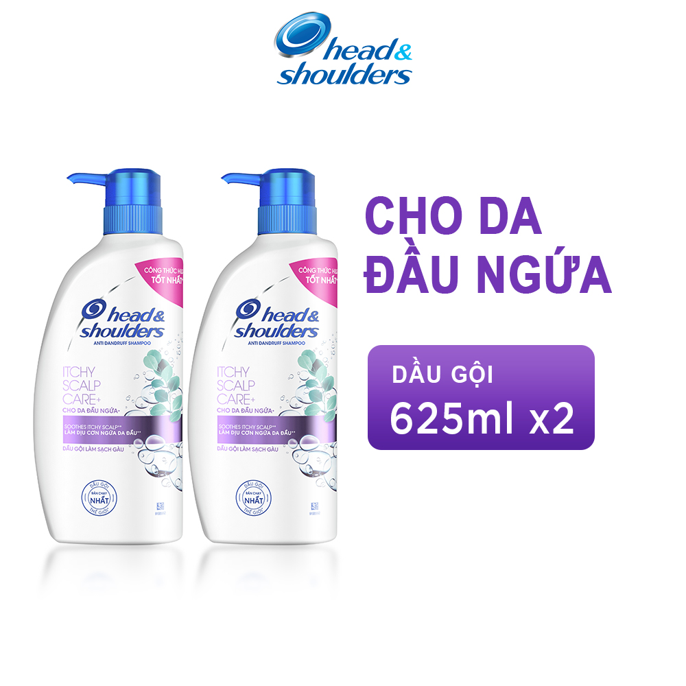 Combo 2 Dầu Gội HEAD &amp; SHOULDERS Cho Da Đầu Ngứa 625ml