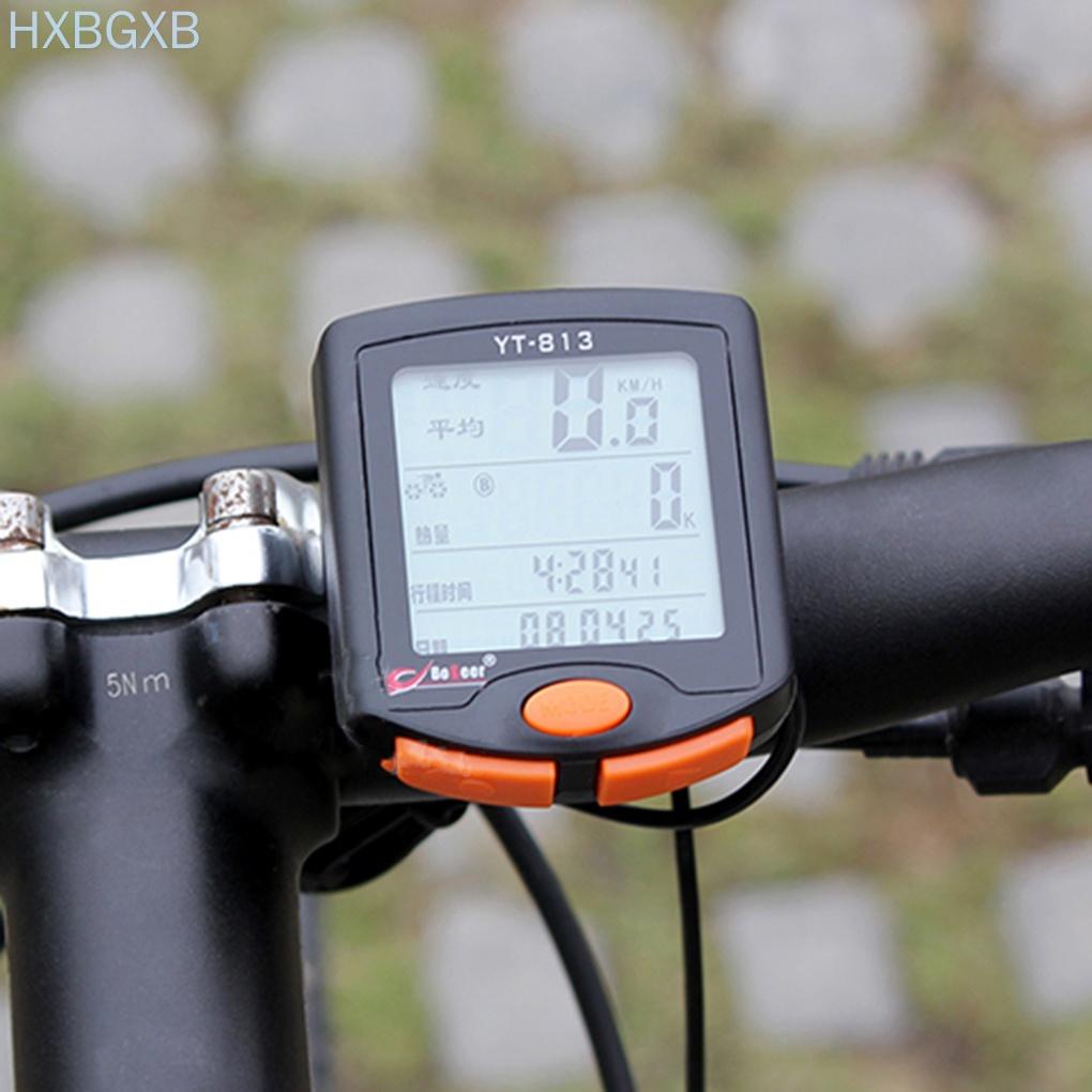 YT-813 Cycling Speedometer Bicycle Digital Computer Multifunction Bike LCD Display Odometer Wireless/Wired Speedometer