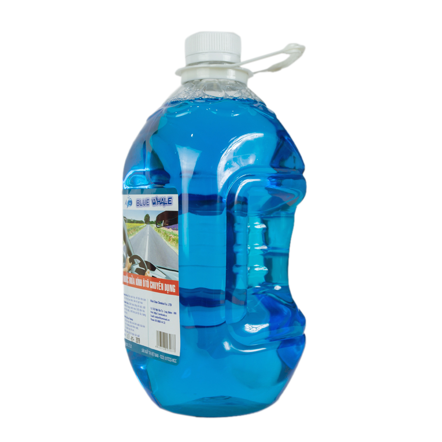 Nước rửa kính ô tô Cá Voi 2L đổ trực tiếp phù hợp với mọi loại xe hơi, nói không với viên sủi gây tắc bình chứa nước của xe