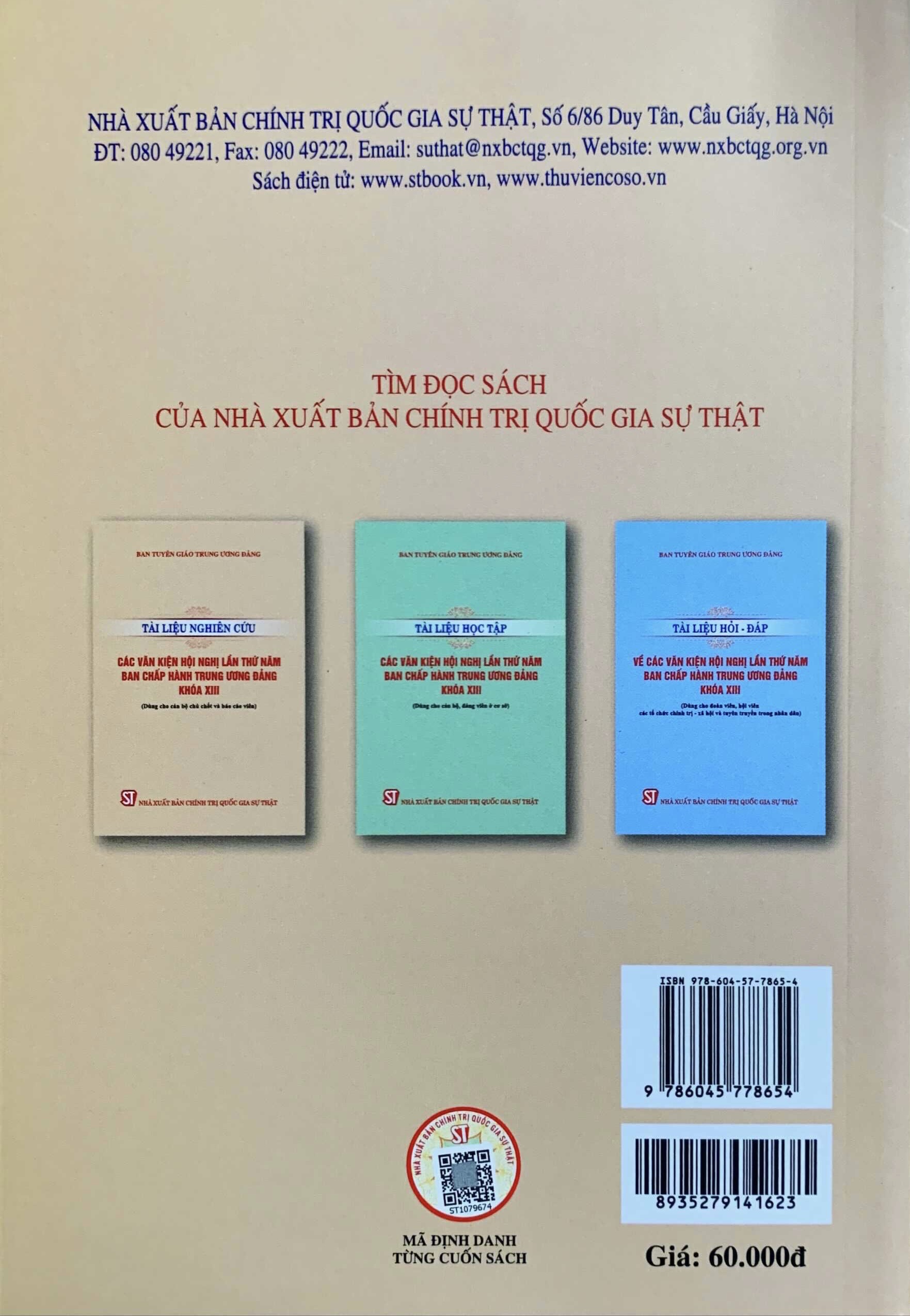 Tài liệu nghiên cứu các văn kiện hội nghị lần thứ năm Ban chấp hành Trung ương Đảng khoá XIII