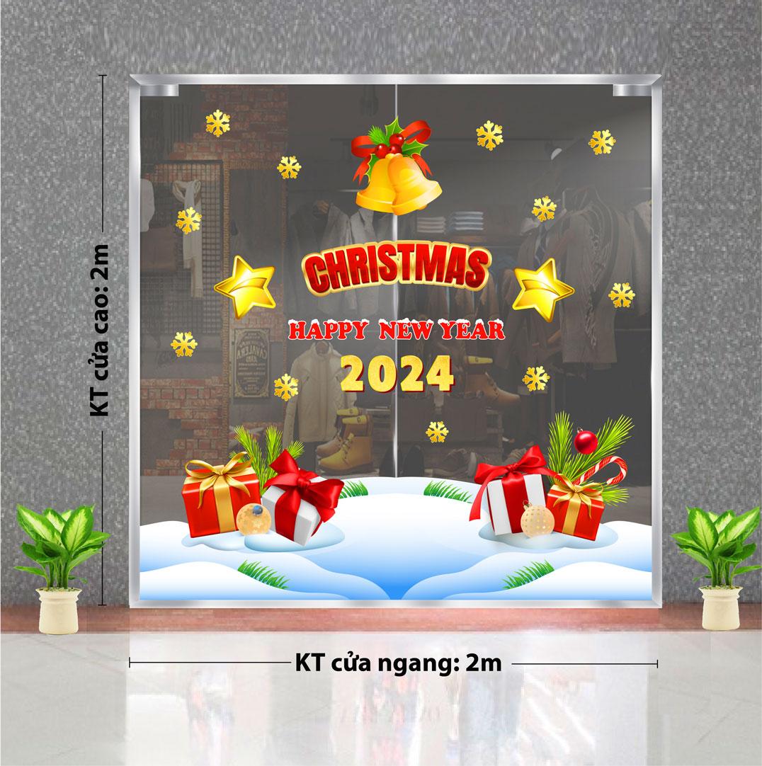 Decal trang trí NOEL 2024 combo số 37