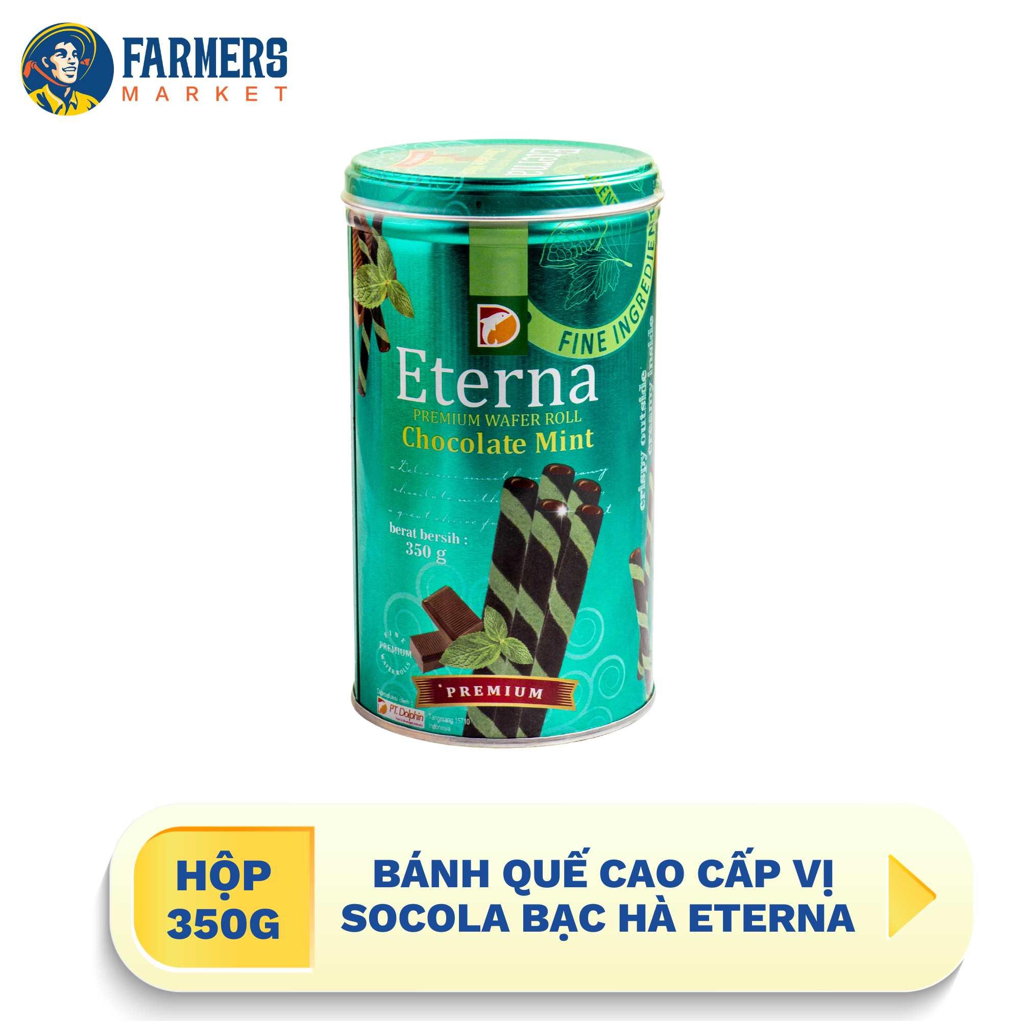 Bánh quế cao cấp vị socola bạc hà Eterna 350 g