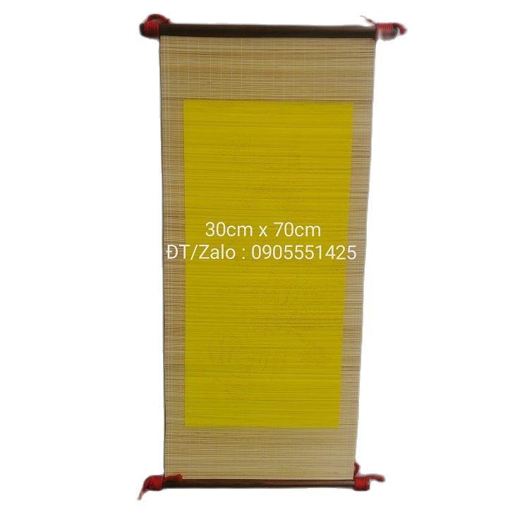 Bộ 6 tấm mành tre thư pháp 30cm x 70cm. Mành tre viết thư pháp. Giấy viết thư pháp. Biểu lụa viết thư pháp