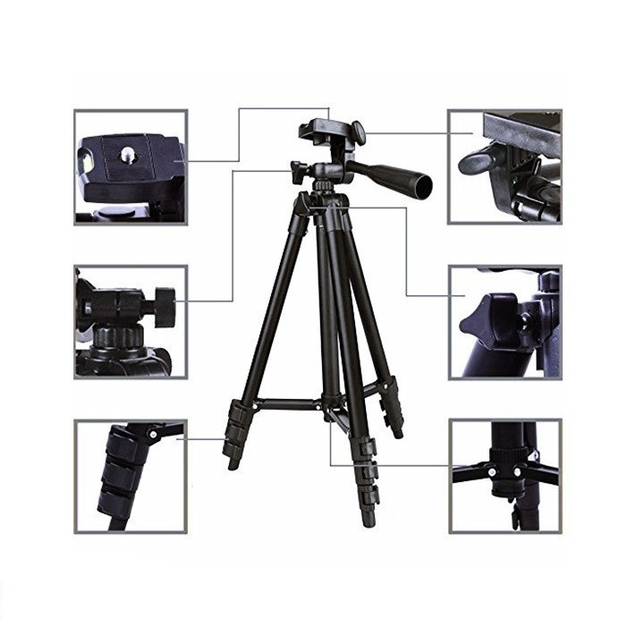 Giá đỡ điện thoại tripod 3 chân 3120 tương thích nhiều dòng máy