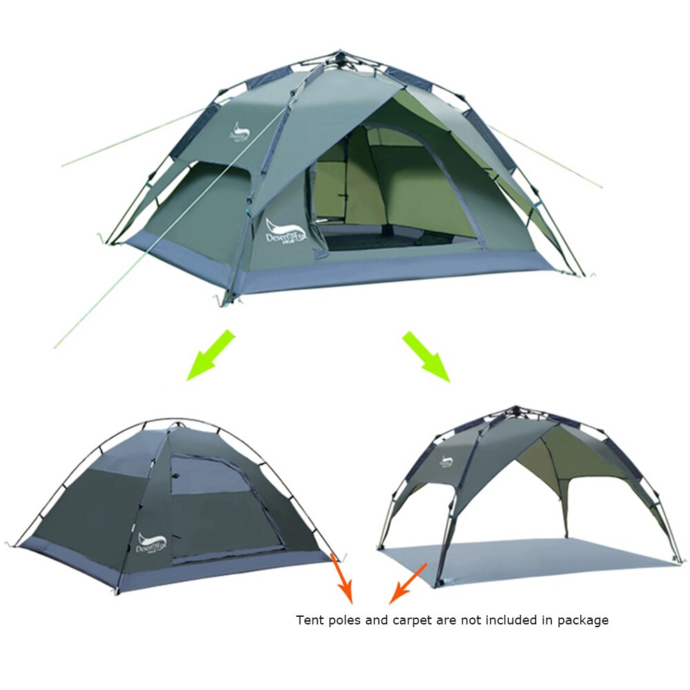 Lều cắm trại tự bung 2 lớp 3-4 người Desert&amp;Fox DF-S022 Automatic Tent