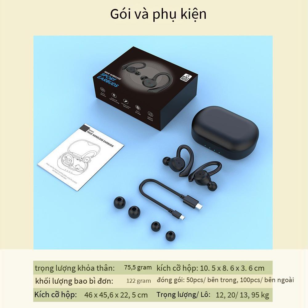 Tai nghe Bluetooth mẫu riêng công suất cao được ưa chuộng nhất Tai nghe TWS tai nghe bluetooth chống ồn không dây thực sự tai nghe treo tai