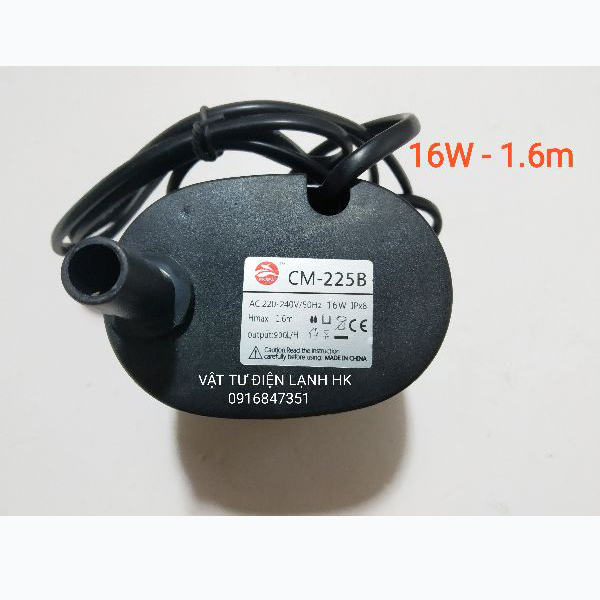 Bơm nước chìm mini 4W 7W 16W 18W 20W 25W - 220V quạt điều hoà phun sương hơi nước - bể cá thủy cảnh - hòn non bộ