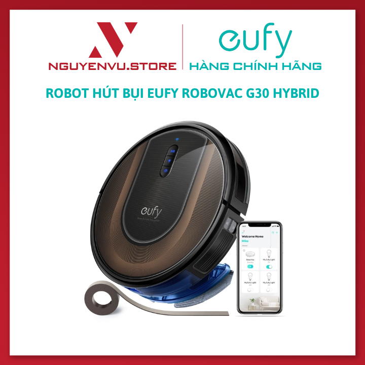 Robot Hút Bụi Thông Minh EUFY ROBOVAC G30 HYBRID - T2253 - Hàng Chính Hãng