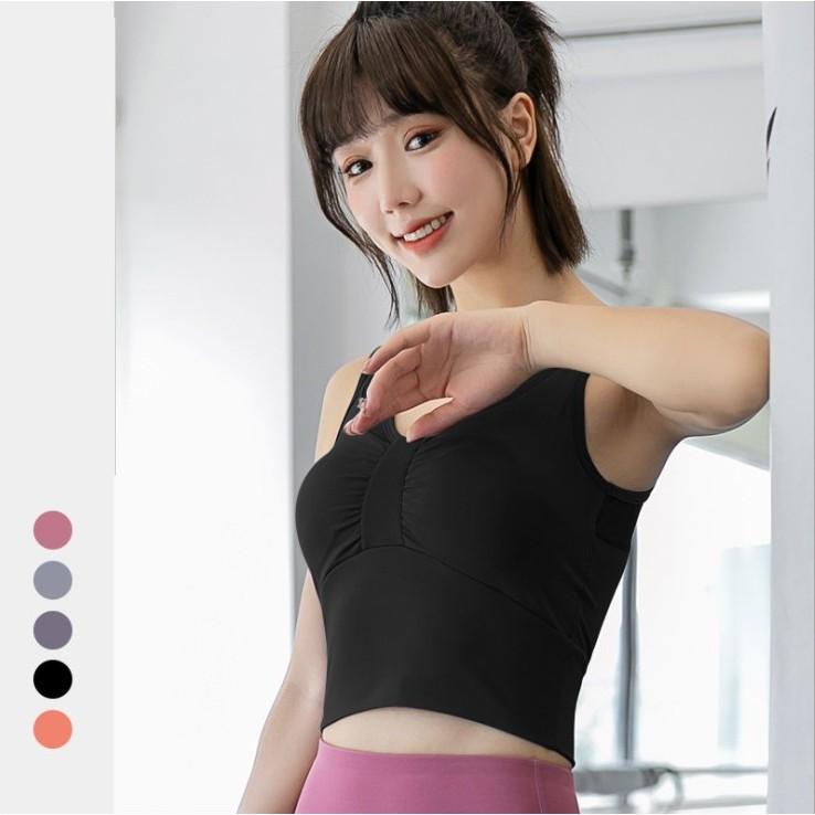 Áo gym yoga áo thể thao bra có mút đệm chắc chắn thoải mái co dãn tốt