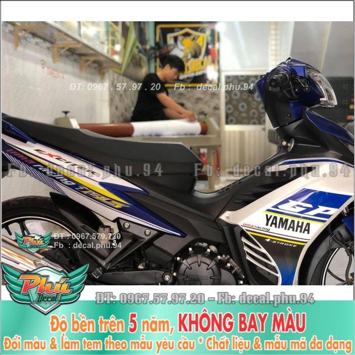 Tem rời Exciter 135 GP Xanh Trắng