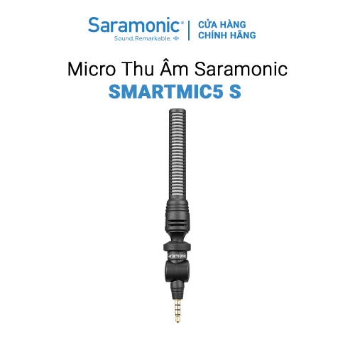 Micro Thu Âm Không Dây SmartMic5s Cho Điện Thoại & Máy Tính - Livestream/ Thuyết Trình / Quay Vlog - Hành Chính Hãng