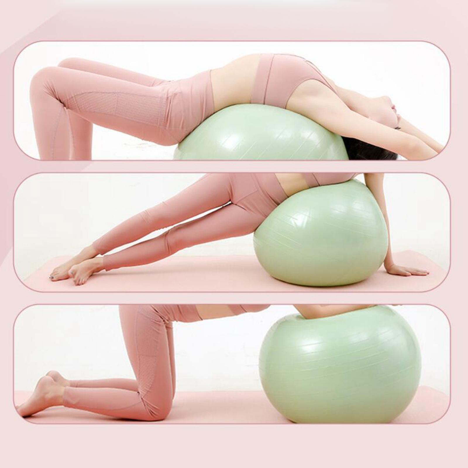 Yoga Ball, Balance Ball, Anti Burst Slip Resistant Thickened Stability Ball for Woman, Training, Competition, Practice Fitness Ball