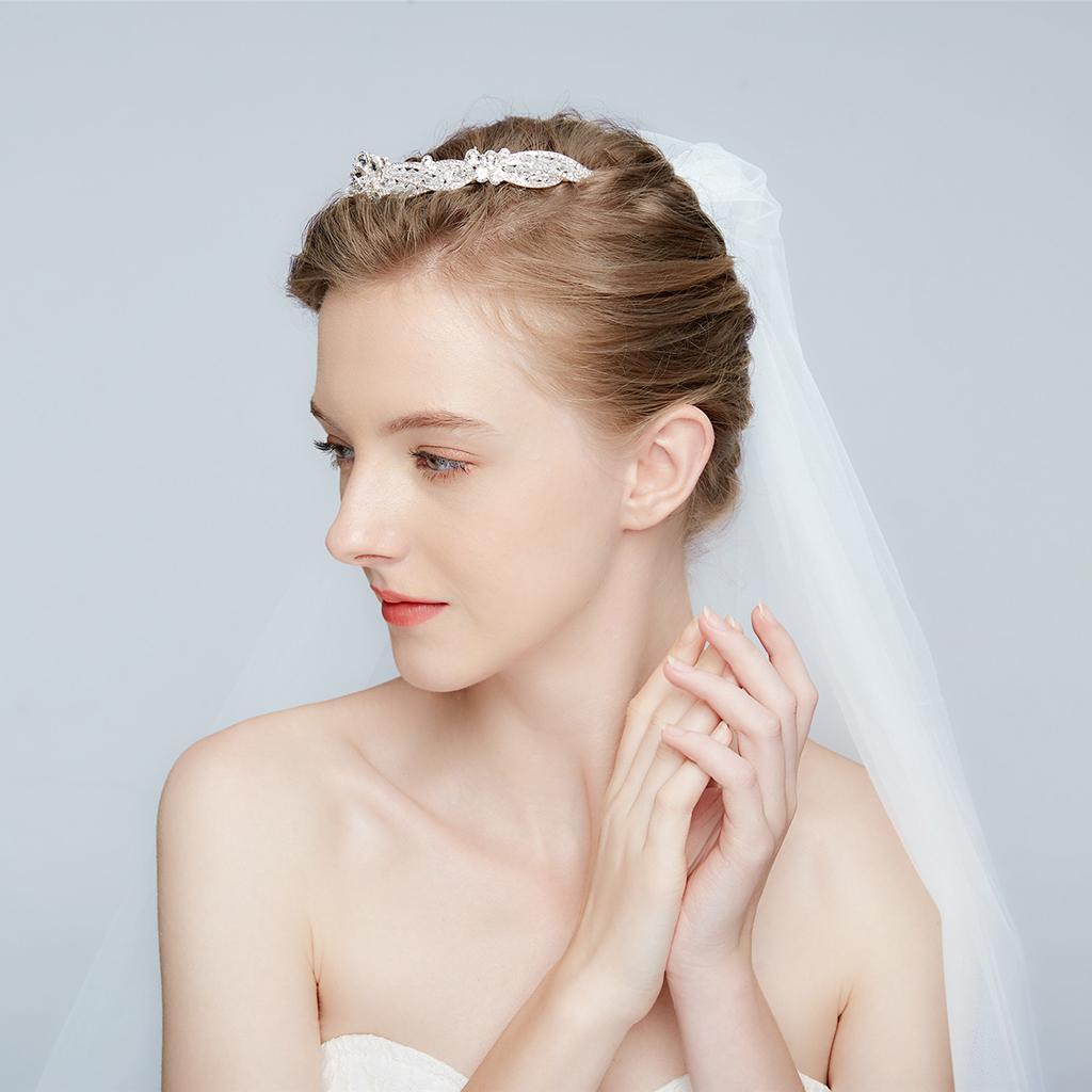 Rhinestone Tiara Crowns Bridal Crystal Hairband Wedding Party Hair Accessory