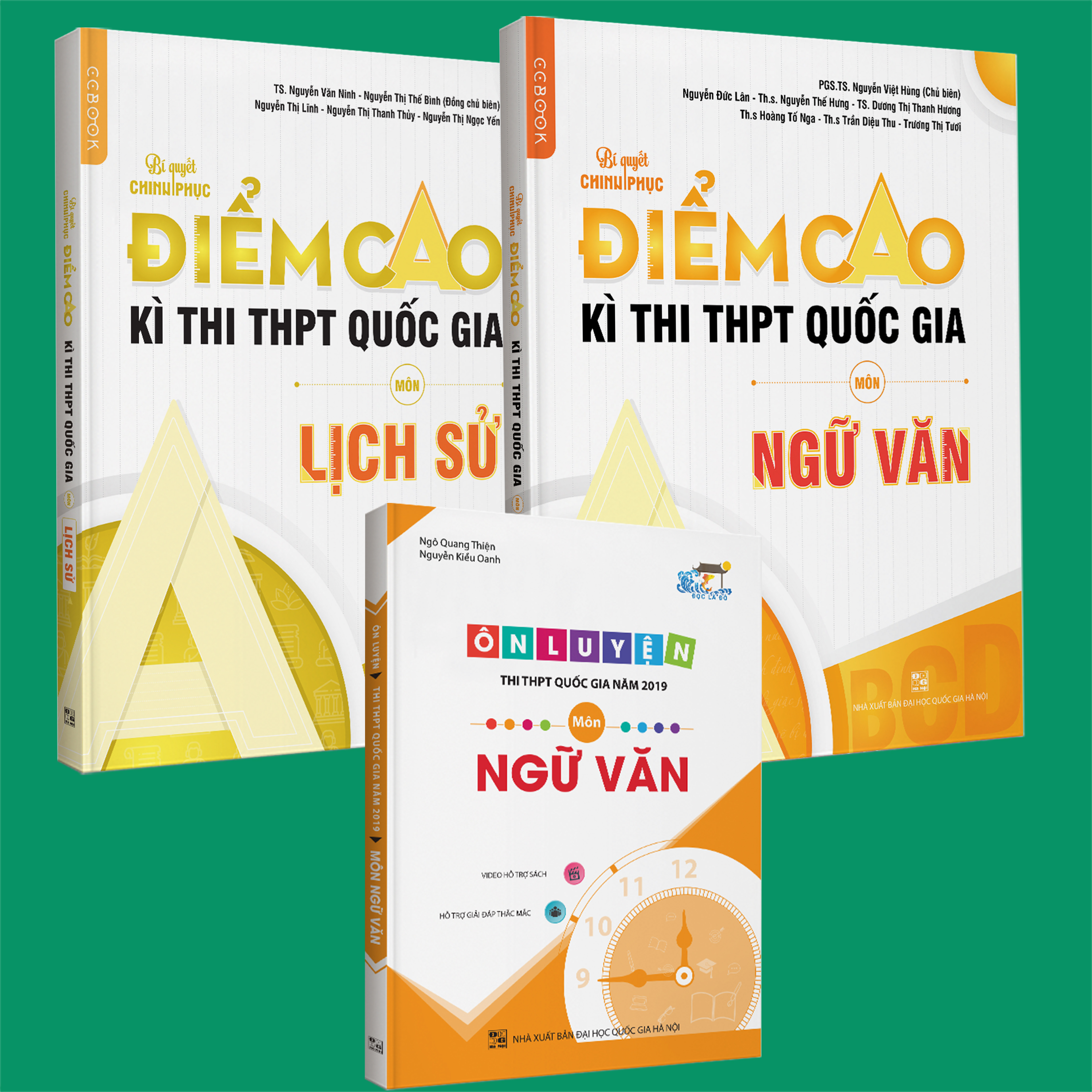 Combo Bí quyết chinh phục điểm cao Ngữ Văn 12 + Lịch sử 12 + Ôn luyện Ngữ văn