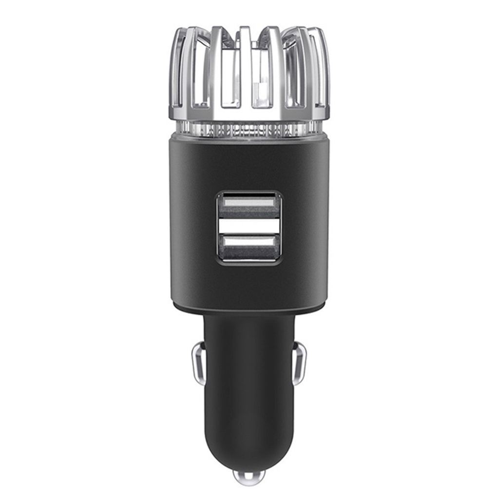 Máy Lọc Không Khí Tạo ion Âm Kiêm Tẩu Sạc Dùng Cho Ô Tô 12V