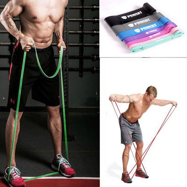 Dây Cao Su Đàn Hồi Thể Thao Pilates Dây Kháng Lực Toàn Thân CrossFit Yoga 208cm